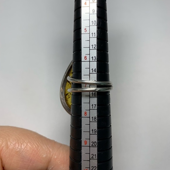 925 Sterling Silver and amber  ring size7 / 052024-RG0050 B - Picture 10 of 10